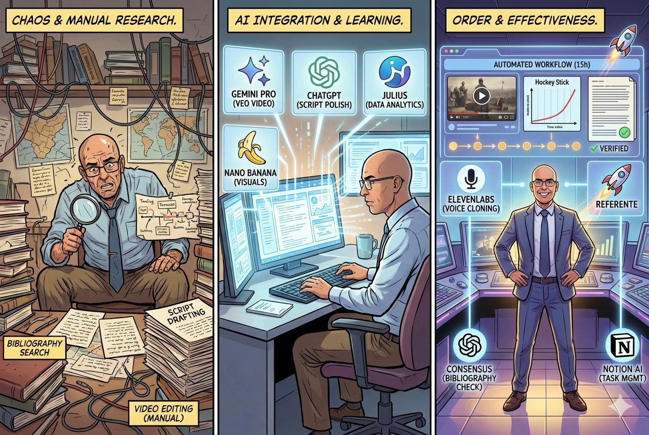 ¿Cómo se crea el contenido de Myska Kubun con el apoyo de la IA?